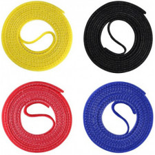 Label-the-cable ROLLS tira para atar cabos Velcro Preto, Azul, Vermelho, Amarelo 4 unidade(s)