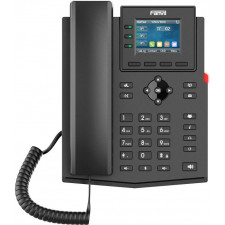 Fanvil X303G telefone IP Preto 4 linhas LCD