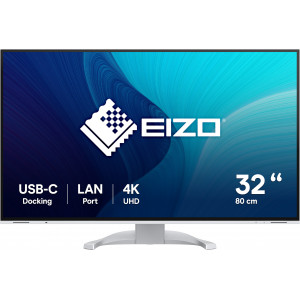 EIZO FlexScan EV3240X-WT monitor de ecrã 80 cm (31.5") 3840 x 2160 pixels 4K Ultra HD LCD Branco