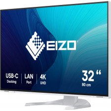 EIZO FlexScan EV3240X-WT monitor de ecrã 80 cm (31.5") 3840 x 2160 pixels 4K Ultra HD LCD Branco