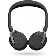 Jabra Evolve2 65 Flex Auscultadores Com fios e sem fios Fita de cabeça Escritório Call center Bluetooth Preto