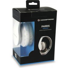 Conceptronic PARRIS01W auscultador Auscultadores Sem fios Fita de cabeça Chamadas Música Micro-USB Bluetooth Branco