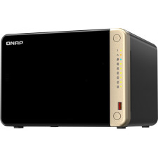 QNAP TS-664 NAS Tower Ethernet LAN Preto N5095