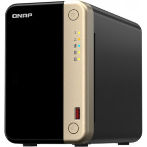 QNAP TS-264 NAS Tower Ethernet LAN Preto, Dourado N5095