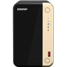 QNAP TS-264 NAS Tower Ethernet LAN Preto, Dourado N5095