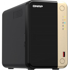 QNAP TS-264 NAS Tower Ethernet LAN Preto, Dourado N5095
