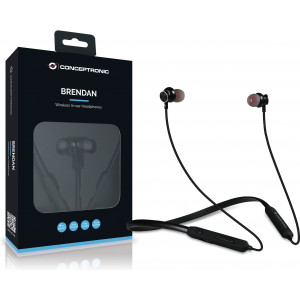 Conceptronic BRENDAN01B auscultador Auscultadores Sem fios Intra-auditivo Chamadas Música Bluetooth Preto