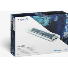 TooQ TQE-2200 Caixa para Discos Rígidos Compartimento SSD Transparente M.2