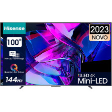 Hisense 100U7KQ TV 2,54 m (100") 4K Ultra HD Smart TV Wi-Fi Preto