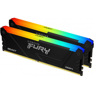 Kingston Technology FURY Beast RGB módulo de memória 32 GB 2 x 16 GB DDR4 2666 MHz