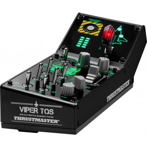 Thrustmaster VIPER Panel Preto USB Joystick + alavanca de controlo do motor PC