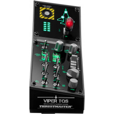 Thrustmaster VIPER Panel Preto USB Joystick + alavanca de controlo do motor PC