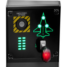 Thrustmaster VIPER Panel Preto USB Joystick + alavanca de controlo do motor PC
