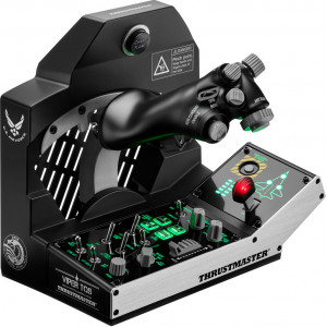 Thrustmaster VIPER TQS MISSION PACK Preto USB Joystick + alavanca de controlo do motor PC