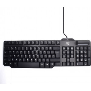 Ewent EW3253 teclado USB QWERTY Português Preto