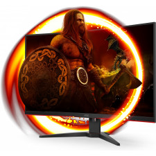 AOC G2 CQ32G2SE BK LED display 80 cm (31.5") 2560 x 1440 pixels 2K Ultra HD Preto, Vermelho