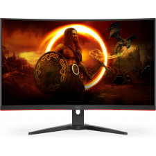 AOC G2 CQ32G2SE BK LED display 80 cm (31.5") 2560 x 1440 pixels 2K Ultra HD Preto, Vermelho