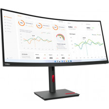 Lenovo ThinkVision T34w-30 LED display 86,4 cm (34") 3440 x 1440 pixels Wide Quad HD Preto