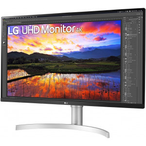LG 32UN650P-W monitor de ecrã 80 cm (31.5") 3840 x 2160 pixels 4K Ultra HD LED Prateado