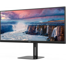 AOC V5 U34V5C BK monitor de ecrã 86,4 cm (34") 3440 x 1440 pixels UltraWide Quad HD LCD Preto