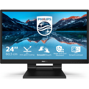 Philips 242B9TL 00 monitor de ecrã 60,5 cm (23.8") 1920 x 1080 pixels Full HD LCD Ecrã táctil Preto