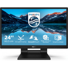 Philips 242B9TL 00 monitor de ecrã 60,5 cm (23.8") 1920 x 1080 pixels Full HD LCD Ecrã táctil Preto