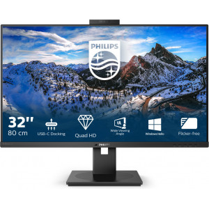 Philips P Line 326P1H 00 LED display 80 cm (31.5") 2560 x 1440 pixels Quad HD Preto