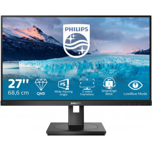 Philips S Line 275S1AE 00 LED display 68,6 cm (27") 2560 x 1440 pixels 2K Ultra HD LCD Preto