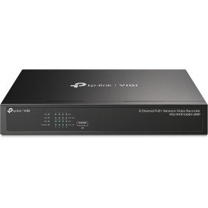 TP-Link VIGI NVR1008H-8MP gravador de vídeo em rede (NVR) Preto