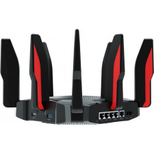 TP-Link ARCHER GX90 router sem fios Gigabit Ethernet Tri-band (2,4 GHz   5 GHz   5 GHz) Preto, Vermelho