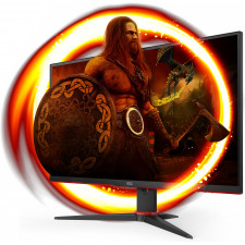 AOC G2 Q27G2E BK monitor de ecrã 68,6 cm (27") 2560 x 1440 pixels Quad HD Preto, Vermelho