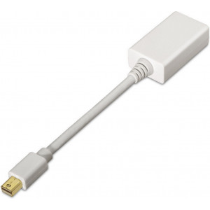 AISENS A125-0138 adaptador de cabo de vídeo 0,15 m Mini DisplayPort HDMI Branco