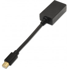 AISENS A125-0137 adaptador de cabo de vídeo 0,15 m Mini DisplayPort HDMI Preto