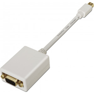AISENS A125-0136 adaptador de cabo de vídeo 0,15 m Mini DisplayPort VGA Branco