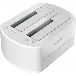 AISENS ASDS-D02W Docking Station para Discos Rígidos USB 3.2 Gen 1 (3.1 Gen 1) Type-B Branco