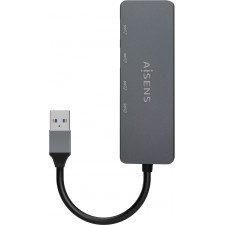 AISENS A106-0746 hub de interface USB 3.2 Gen 1 (3.1 Gen 1) Type-A 5000 Mbit s Cinzento