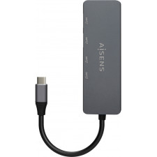 AISENS A109-0744 hub de interface USB 3.2 Gen 1 (3.1 Gen 1) Type-C 5000 Mbit s Cinzento
