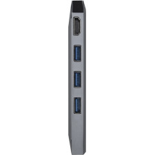 AISENS ASUC-8P004-GR base & duplicador de portas Com fios USB 3.2 Gen 1 (3.1 Gen 1) Type-C Cinzento