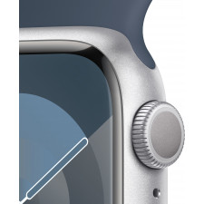 Apple Watch Series 9 41 mm Digital 352 x 430 pixels Ecrã táctil Prateado Wi-Fi GPS