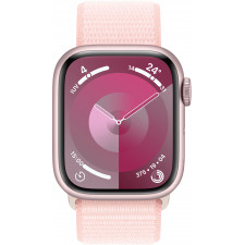 Apple Watch Series 9 41 mm Digital 352 x 430 pixels Ecrã táctil Rosa Wi-Fi GPS