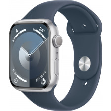Apple Watch Series 9 45 mm Digital 396 x 484 pixels Ecrã táctil Prateado Wi-Fi GPS