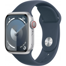 Apple Watch Series 9 41 mm Digital 352 x 430 pixels Ecrã táctil 4G Prateado Wi-Fi GPS