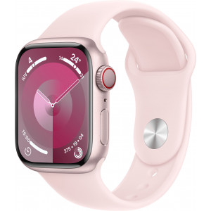 Apple Watch Series 9 41 mm Digital 352 x 430 pixels Ecrã táctil 4G Rosa Wi-Fi GPS