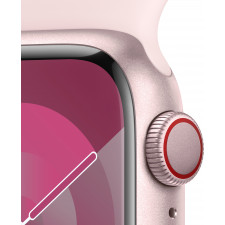 Apple Watch Series 9 41 mm Digital 352 x 430 pixels Ecrã táctil 4G Rosa Wi-Fi GPS