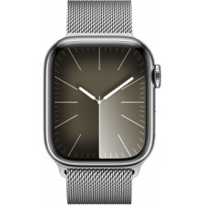 Apple Watch Series 9 41 mm Digital 352 x 430 pixels Ecrã táctil 4G Prateado Wi-Fi GPS