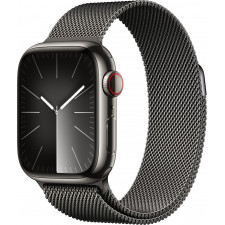 Apple Watch Series 9 41 mm Digital 352 x 430 pixels Ecrã táctil 4G Grafite Wi-Fi GPS