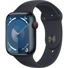 Apple Watch Series 9 45 mm Digital 396 x 484 pixels Ecrã táctil 4G Preto Wi-Fi GPS