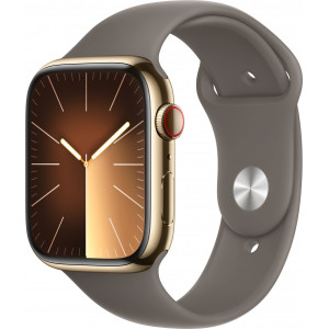 Apple Watch Series 9 45 mm Digital 396 x 484 pixels Ecrã táctil 4G Dourado Wi-Fi GPS
