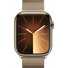 Apple Watch Series 9 45 mm Digital 396 x 484 pixels Ecrã táctil 4G Dourado Wi-Fi GPS