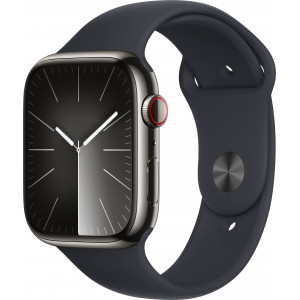 Apple Watch Series 9 45 mm Digital 396 x 484 pixels Ecrã táctil 4G Grafite Wi-Fi GPS
